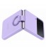 Husa Silicone Cover with ring pentru Samsung Galaxy Z Flip4, Purple