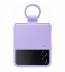 Husa Silicone Cover with ring pentru Samsung Galaxy Z Flip4, Purple