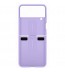 Husa Silicone Cover with ring pentru Samsung Galaxy Z Flip4, Purple