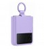 Husa Silicone Cover with ring pentru Samsung Galaxy Z Flip4, Purple