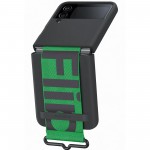 Husa Silicone Cover with strap pentru Samsung Galaxy Z Flip4, Black
