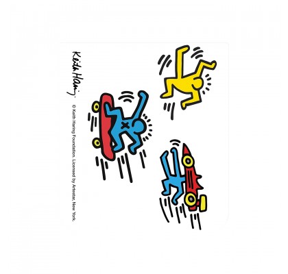 Keith Haring FlipSuit Card pentru Samsung Galaxy Z Flip5, White