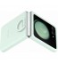 Husa Silicone Cover with ring pentru Samsung Galaxy Z Flip5, Ocean Green