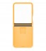 Husa Silicone Cover with ring pentru Samsung Galaxy Z Flip5, Apricot