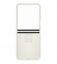 Husa Silicone Cover with ring pentru Samsung Galaxy Z Flip5, Cream