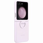 Husa Silicone Cover with ring pentru Samsung Galaxy Z Flip5, Lavender