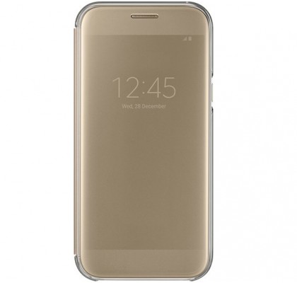 Hysterical Wait a minute Furious Husa Clear View Cover Samsung Galaxy A5 (2017), Gold