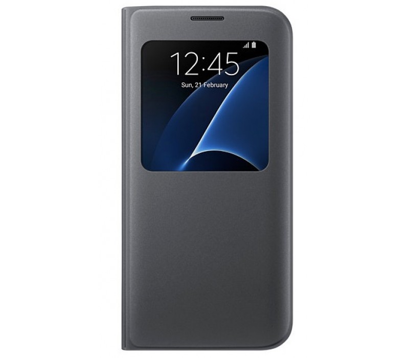 darkness lifetime germ Husa S-View Cover pentru Samsung Galaxy S7 Edge, Black