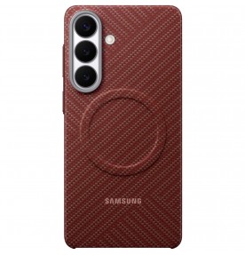 Husa pentru Galaxy S26+, Carbon Magnet Case, Coral Red