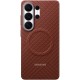 Husa pentru Galaxy S26 Ultra, Carbon Magnet Case, Coral Red