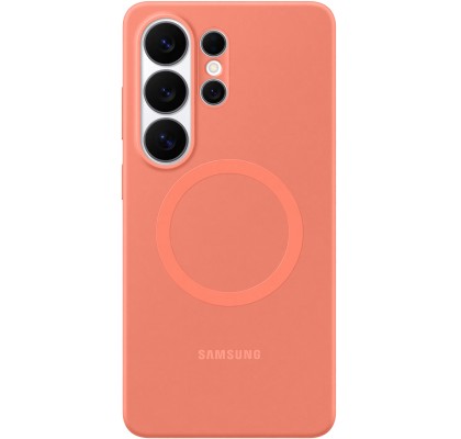 Husa pentru Galaxy S26 Ultra, Silicone Magnet Case, Coralred