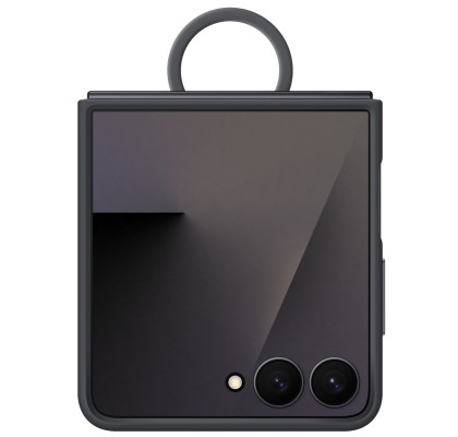 Husa Silicone Case pentru Samsung Galaxy Z Flip7, Black