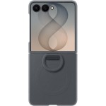 Husa pentru Galaxy Z Flip8, Silicone Ring Magnet Case, Black