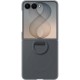 Husa pentru Galaxy Z Flip8, Silicone Ring Magnet Case, Black