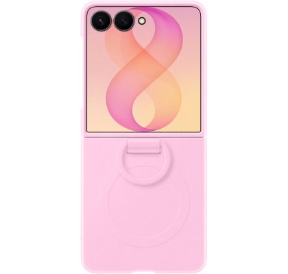 Husa pentru Galaxy Z Flip8, Silicone Ring Magnet Case, Violet