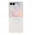Husa pentru Galaxy Z Flip8, Silicone Ring Magnet Case, White