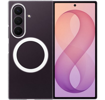Husa pentru Galaxy Z Fold8 Ultra, Clear Magnet Case, Transparent