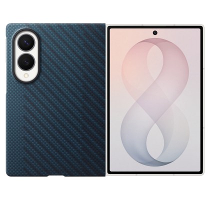 Husa pentru Galaxy Z Fold8, Carbon Magnet Case, Blue