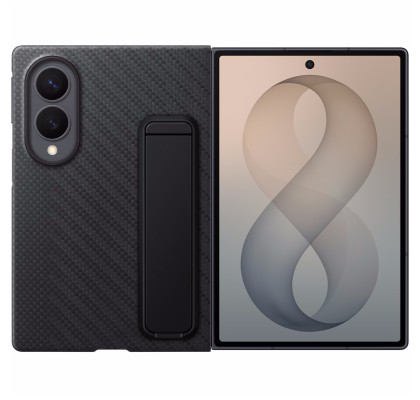 Husa pentru Galaxy Z Fold8, Carbon Standing Case, Black