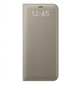 Husa LED View Cover pentru Samsung Galaxy S8, Gold