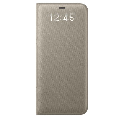 Husa LED View Cover pentru Samsung Galaxy S8, Gold