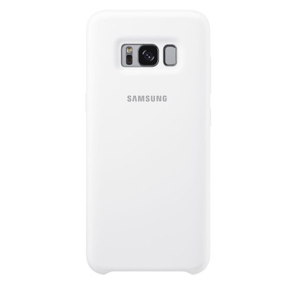 Husa Silicone Cover pentru Samsung Galaxy S8 Plus, White