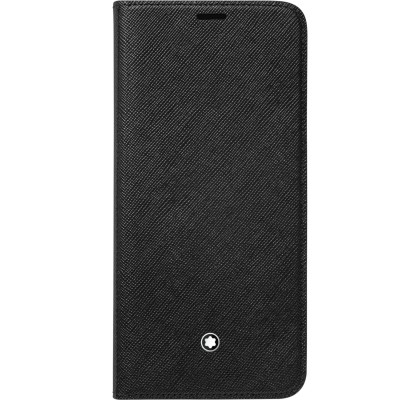 Husa Flip Wallet Montblanc Sartorial pentru Samsung Galaxy S9 Plus, Black