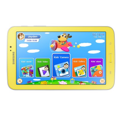 Tableta Samsung Galaxy Tab 3 Kids T2105, 8GB, Greenish Yellow