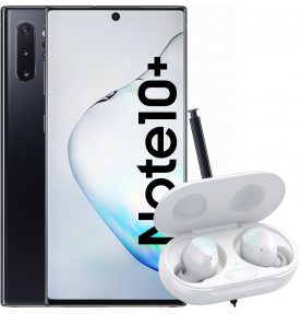 Pachet PROMO Samsung: Galaxy Note 10+, 256GB, 4G, Black & Galaxy Buds+, White