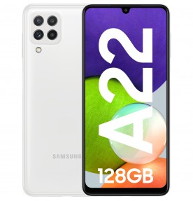 Samsung Galaxy A22, 4G, 128GB, 4GB RAM, Dual SIM, White