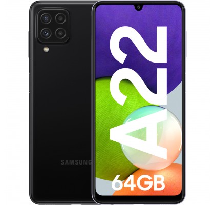 Samsung Galaxy A22, 4G, 64GB, 4GB RAM, Dual SIM, Black