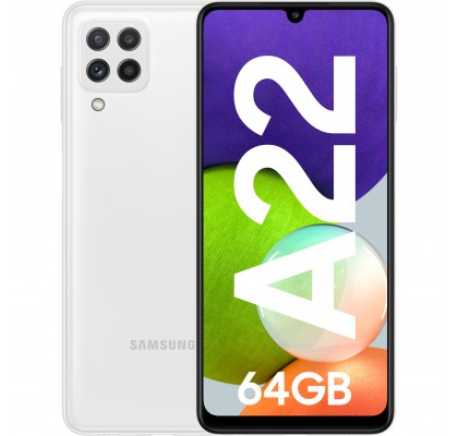 Samsung Galaxy A22, 4G, 64GB, 4GB RAM, Dual SIM, White