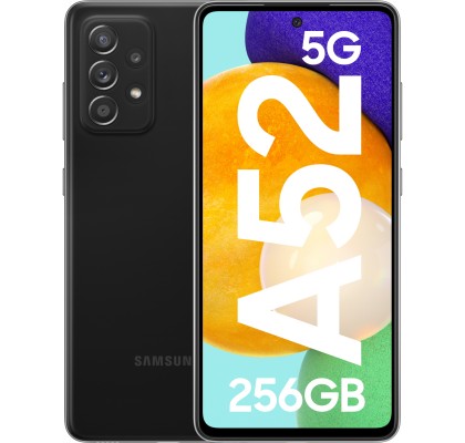 Samsung Galaxy A52 (2021), 256GB, 8GB RAM, Dual SIM, 5G, Black