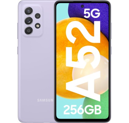 Samsung Galaxy A52 (2021), 256GB, 8GB RAM, Dual SIM, 5G, Violet