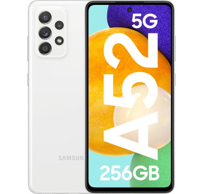 Samsung Galaxy A52 (2021), 256GB, 8GB RAM, Dual SIM, 5G, White