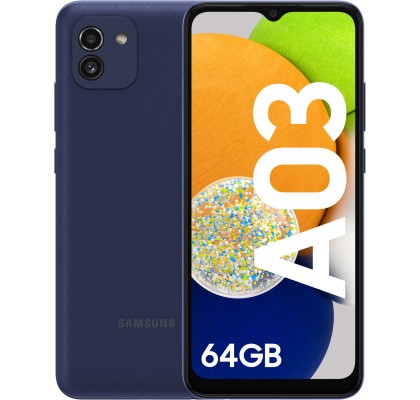 Samsung Galaxy A03, 4G, 64GB, 4GB RAM, Dual SIM, Blue