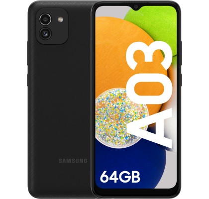 Samsung Galaxy A03, 4G, 64GB, 4GB RAM, Dual SIM, Black