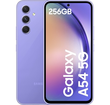 Samsung Galaxy A54 5G, 256GB, 8GB RAM, Dual SIM, Light Violet