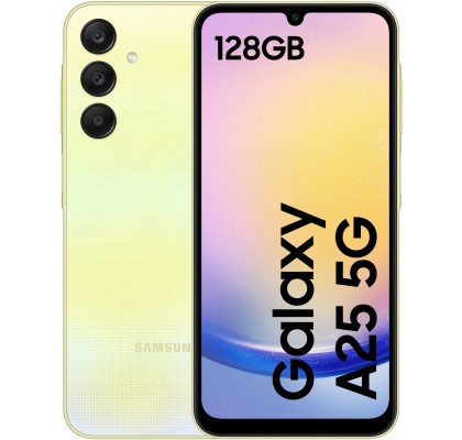 Samsung Galaxy A25, 5G, 128GB, 6GB RAM, Dual SIM, Yellow