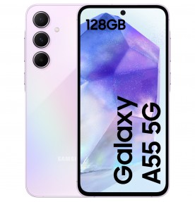 Samsung Galaxy A55 5G, 128GB, 8GB RAM, Dual SIM, Awesome Lilac