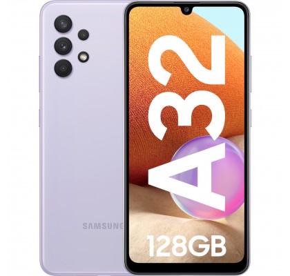 Samsung Galaxy A32, 4G, 128GB, 4GB RAM, Dual SIM, Awesome Violet