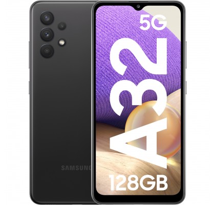 Samsung Galaxy A32, 5G, 128GB, 4GB RAM, Dual SIM, Awesome Black
