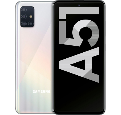 Telefon mobil Samsung Galaxy A51 (2020), 128GB, 4GB RAM, Dual SIM, LTE, Crush White