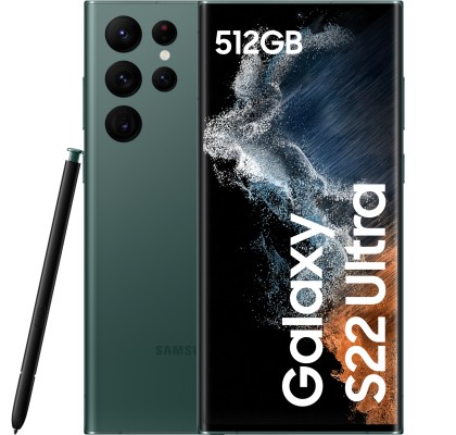Samsung Galaxy S22 Ultra 5G, 512GB, 12GB RAM, Dual SIM, Green