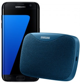 Pachet PROMO Samsung: Galaxy S7 Edge, 32GB, Black + Level Box Slim, Blue