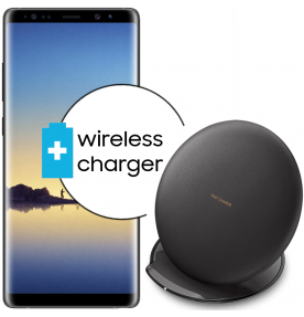Pachet PROMO Samsung: Galaxy Note 8, 64GB, Black + Convertible Wireless Charger