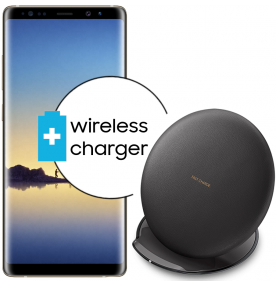 Pachet PROMO Samsung: Galaxy Note 8, 64GB, Gold + Convertible Wireless Charger