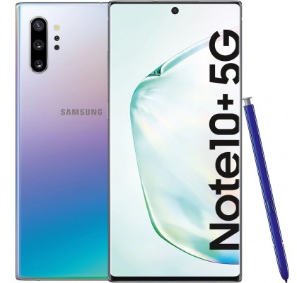 Telefon mobil Samsung Galaxy Note 10+, 256GB, 12GB RAM, Single SIM, 5G, Aura Glow