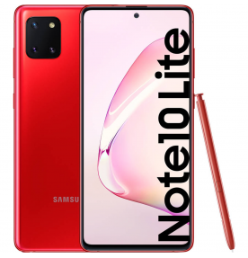 Samsung Galaxy Note 10 Lite, 128GB, 6GB RAM, Dual SIM, LTE, Aura Red