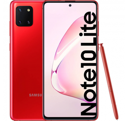 Samsung Galaxy Note 10 Lite, 128GB, 6GB RAM, Dual SIM, LTE, Aura Red